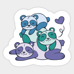 Cute Pandas Sticker